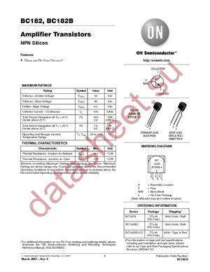 BC182BRL1 datasheet  